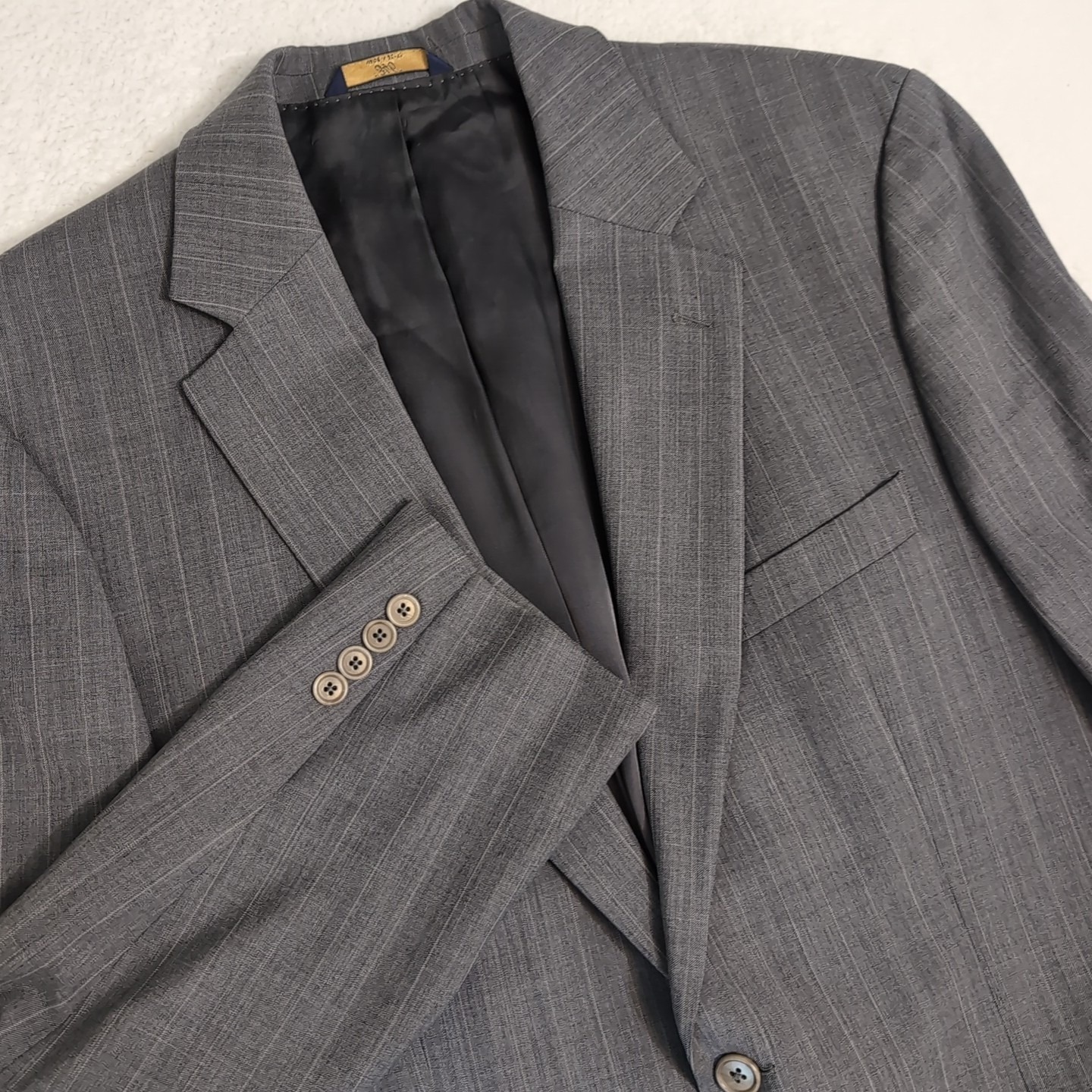 Brooks Brothers 40l 346 Stretch Sport Coat Gray Wool Blend Two Button Vented